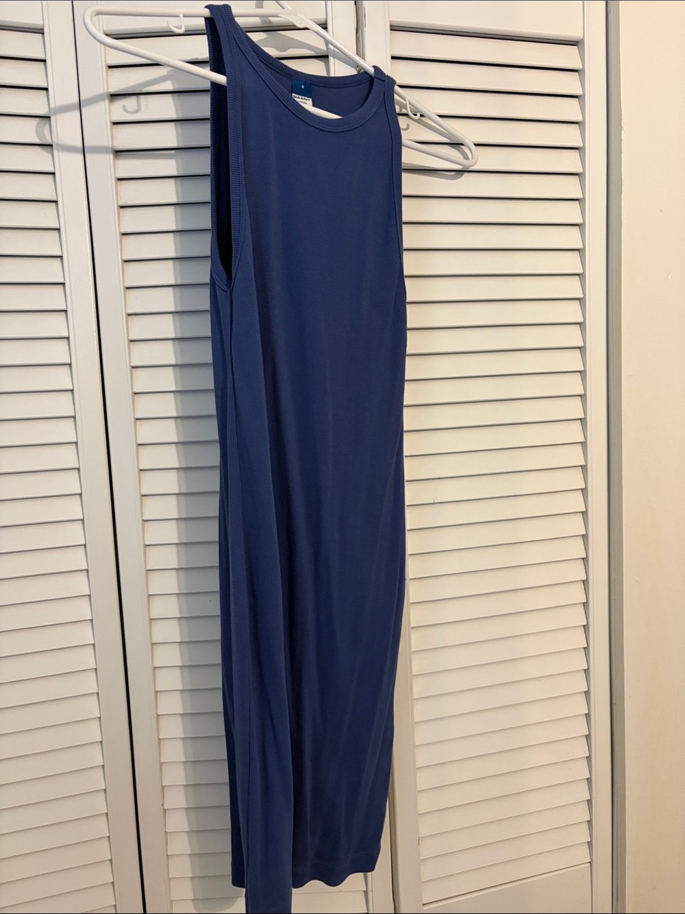 Sleeveless Navy Blue Maxi Dress
